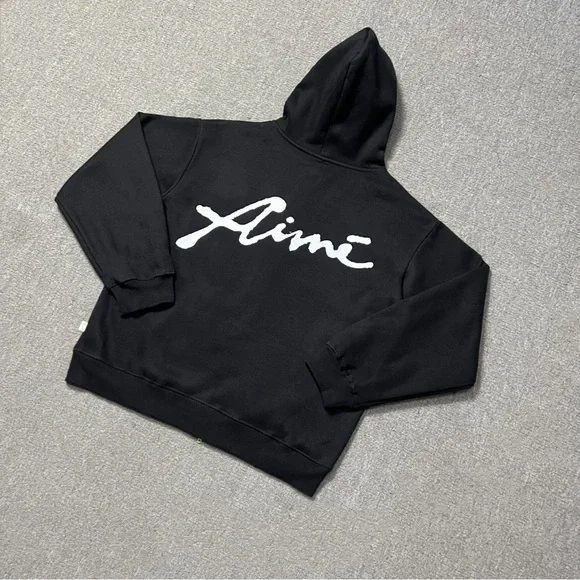 Aime Leon Dore Black Zip-Up Hoodie with White DoveGraphics - Picture 8 of 10
